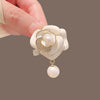Women's Alloy Camellia Flower Electroplated Brooch Highend Allmatch Accessory