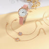 Women's Alloy Canvas Strap Round Dial Quartz Watch With Spiral Crown And Ordinary Glass Mirror In Leisure Style