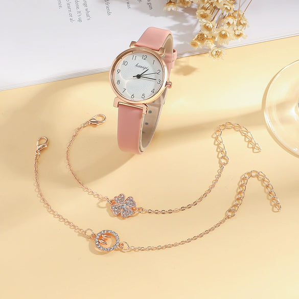 Women's Alloy Canvas Strap Round Dial Quartz Watch With Spiral Crown And Ordinary Glass Mirror In Leisure Style