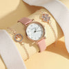 Women's Alloy Canvas Strap Round Dial Quartz Watch With Spiral Crown And Ordinary Glass Mirror In Leisure Style