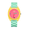 Women's Alloy Case And Silicone Strap Cartoon Style Round Dial Watch