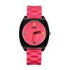 Women's Alloy Case And Silicone Strap Cartoon Style Round Dial Watch