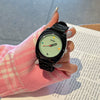 Women's Alloy Case And Silicone Strap Cartoon Style Round Dial Watch