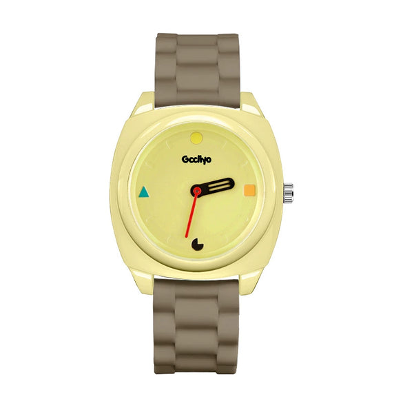 Women's Alloy Case And Silicone Strap Cartoon Style Round Dial Watch