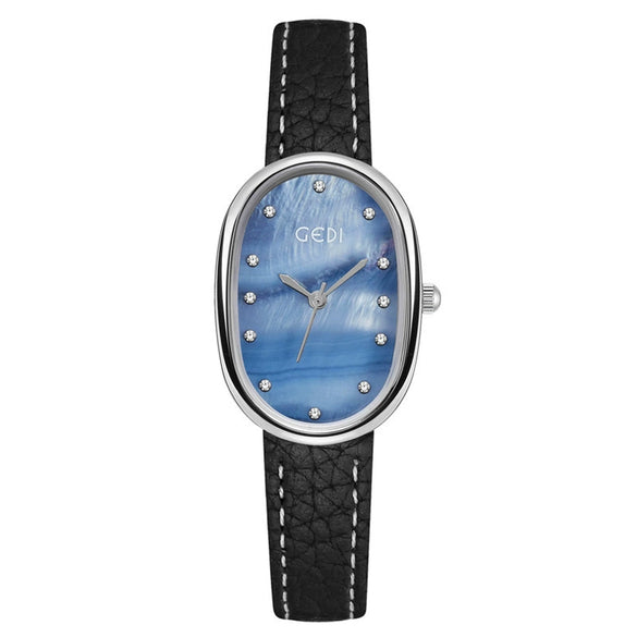 Women's Alloy Case Belt Strap Oval Quartz Casual Light Luxury Watch