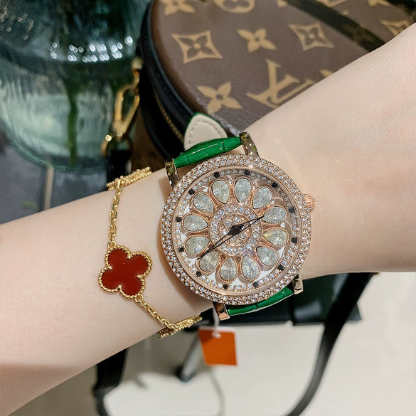 Women's Alloy Case Belt Strap Round Dial Leisure Style Watch