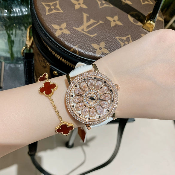 Women's Alloy Case Belt Strap Round Dial Leisure Style Watch