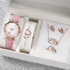 Women's Alloy Case Imitation Leather Strap Round Dial Medieval Style Watches
