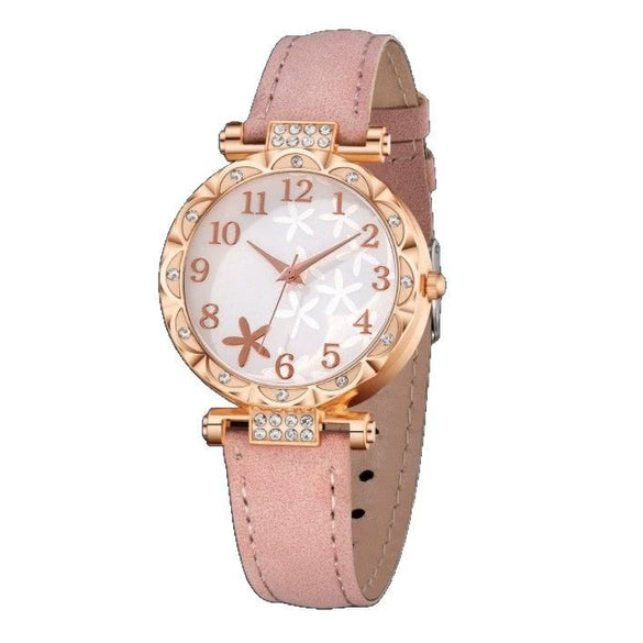 Women's Alloy Case Imitation Leather Strap Round Dial Medieval Style Watches