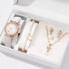 Women's Alloy Case Imitation Leather Strap Round Dial Medieval Style Watches
