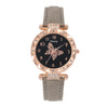 Women's Alloy Case Imitation Leather Strap Round Dial Quartz Wrist Watch Leisure Style