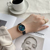 Women's Alloy Case Ordinary Glass Mirror Fashion Starry Sky Watch