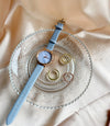 Women's Alloy Case Ordinary Glass Mirror Fashion Starry Sky Watch