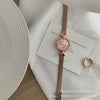 Women's Alloy Case Ordinary Glass Mirror Highend Fragrant Style Simple Elegant Small Dial Watch