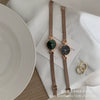 Women's Alloy Case Ordinary Glass Mirror Highend Fragrant Style Simple Elegant Small Dial Watch