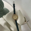 Women's Alloy Case Ordinary Glass Mirror Leisure Style Round Thin Strap Watch