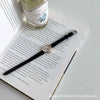 Women's Alloy Case Oval Small Dial Retro Quartz Belt Watch With Ordinary Glass Mirror