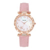 Women's Alloy Case Quartz Belt Watch With Imitation Leather Strap Round Dial Starfish Design Leisure Style
