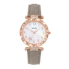 Women's Alloy Case Quartz Belt Watch With Imitation Leather Strap Round Dial Starfish Design Leisure Style