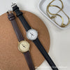 Women's Alloy Case Quartz Watch With Golden Dial Roman Digital And Small Round Shape Leisure Style