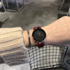 Women's Alloy Case Quartz Watch With Imitation Leather Strap And Stainless Steel Clasp Round Dial Casual Style
