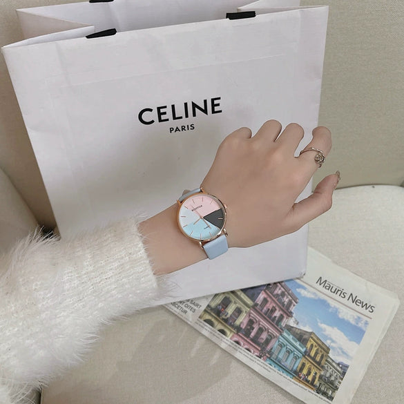 Women's Alloy Case Quartz Watch With Ordinary Glass Mirror In Simple Casual Style