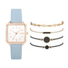 Women's Alloy Case Quartz Watch With Printed Logo Round Dial And Leisure Style