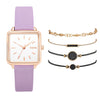 Women's Alloy Case Quartz Watch With Printed Logo Round Dial And Leisure Style
