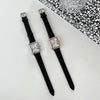 Women's Alloy Case Quartz Watch With Square Roman Dial Retro Artistic And Leisure Style Waterproof