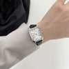 Women's Alloy Case Quartz Watch With Square Roman Dial Retro Artistic And Leisure Style Waterproof