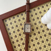 Women's Alloy Case Rectangular Quartz Face Watch With Ordinary Glass Mirror