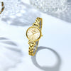 Women's Alloy Case Stainless Steel Band Round Dial Leisure Quartz Wrist Watch