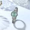 Women's Alloy Case Stainless Steel Band Round Dial Leisure Quartz Wrist Watch