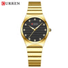Women's Alloy Case Stainless Steel Band Round Dial Waterproof Leisure Watch