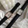 Women's Alloy Case Watch Simple Elegant Retro Roman Large Square Dial Leisure Style