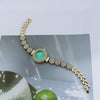 Women's Alloy Casual Quartz Bracelet Watch With Round Dial And Stainless Steel Buckle