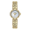 Women's Alloy Chain Round Dial Motherofpearl Quartz Watch With Fishtail Hand And Spiral Crown