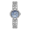 Women's Alloy Chain Round Dial Motherofpearl Quartz Watch With Fishtail Hand And Spiral Crown