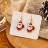 Women's Alloy Christmas Cartoon Style Geometric Earrings With Festival Elements And Electroplating