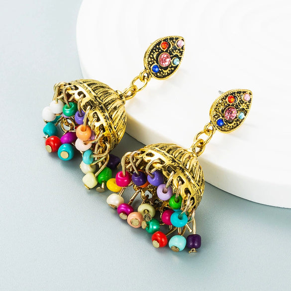 Women's Alloy Christmas Tree Earrings With Geometric Diamond Detailing Simple Versatile Fashion Jewelry