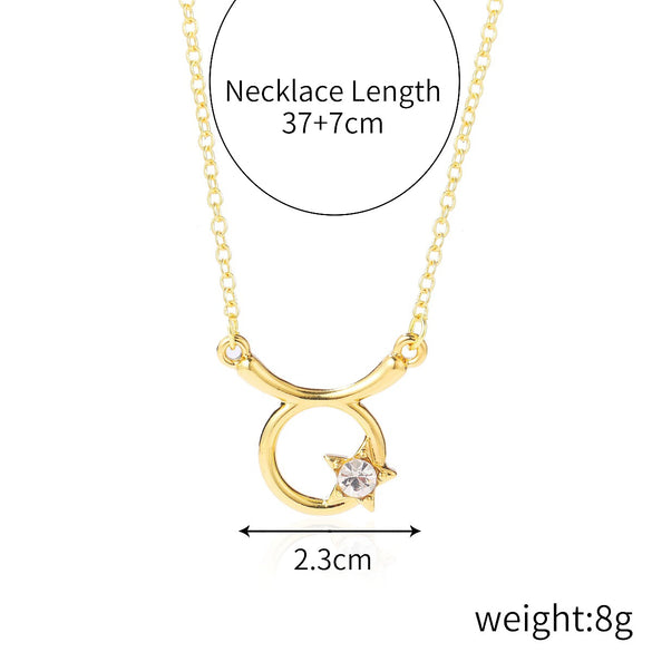 Women's Alloy Constellation O Chain Necklace