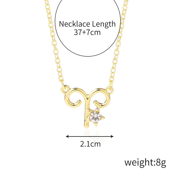 Women's Alloy Constellation O Chain Necklace