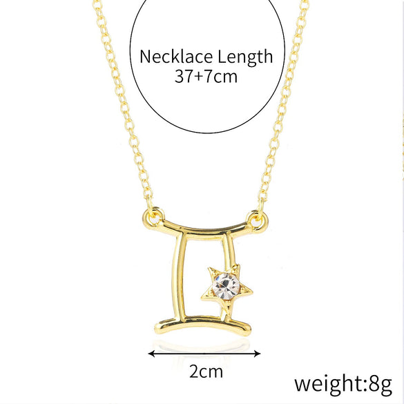 Women's Alloy Constellation O Chain Necklace