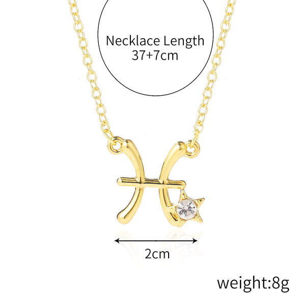 Women's Alloy Constellation O Chain Necklace