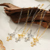Women's Alloy Cross Necklace With Electroplated Geometric Pendant And Simple Light Luxury Chain