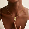 Women's Alloy Cross Necklace With Electroplated Geometric Pendant And Simple Light Luxury Chain