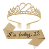 Women's Alloy Crown Hair Accessories And Shoulder Strap Set With Electroplating Simple Style