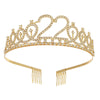 Women's Alloy Crown Hair Accessories And Shoulder Strap Set With Electroplating Simple Style