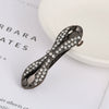 Women's Alloy Crystal Bow Spring Clip Hair Accessory With Electroplating