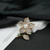 Women's Alloy Crystal Brooch With Electroplating And Plants Flowers Design